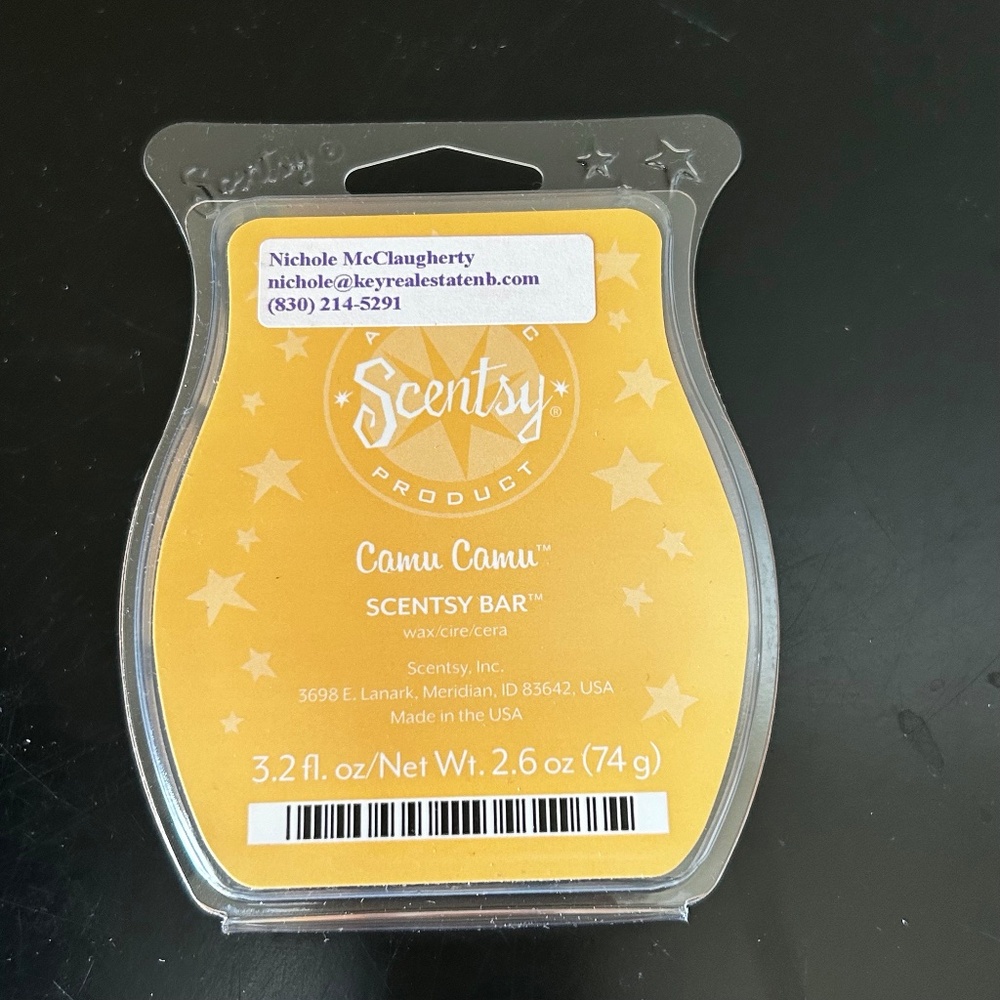 Scentsy Camu Camu Wax Bar. NWT